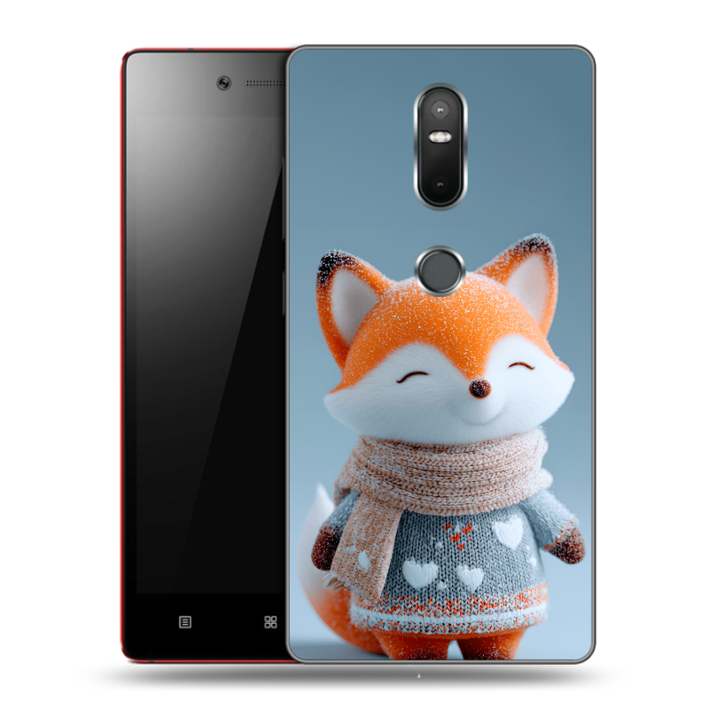 Силиконовый чехол на Lenovo Phab 2 Plus с принтом Лиса Силиконовый чехол на Lenovo Phab 2 Plus с принтом Лиса