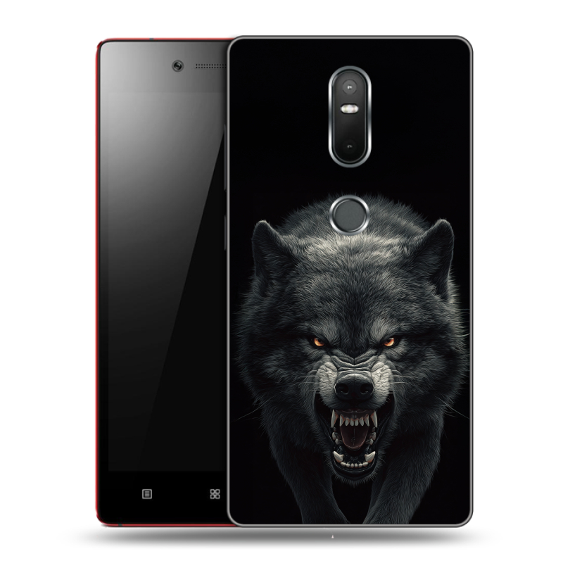 Пластиковый чехол на Lenovo Phab 2 Plus с принтом Волк Пластиковый чехол на Lenovo Phab 2 Plus с принтом Волк