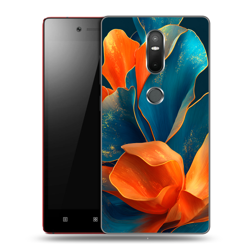 Силиконовый чехол на Lenovo Phab 2 Plus с принтом Цветы Силиконовый чехол на Lenovo Phab 2 Plus с принтом Цветы
