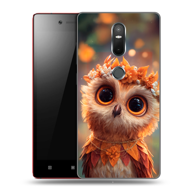 Пластиковый чехол на Lenovo Phab 2 Plus с принтом Милая сова Пластиковый чехол на Lenovo Phab 2 Plus с принтом Милая сова