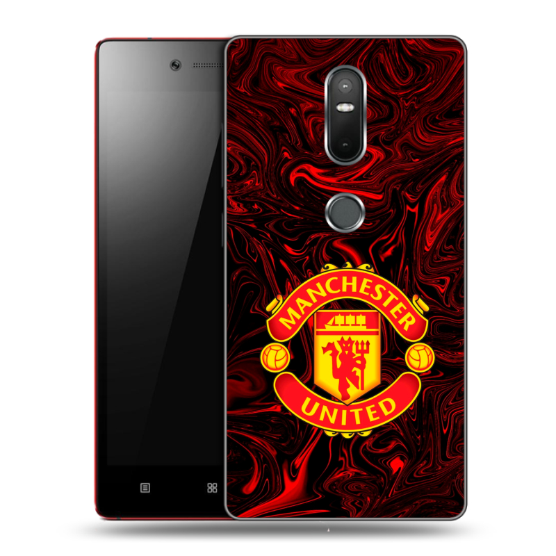Силиконовый чехол на Lenovo Phab 2 Plus с принтом Manchester United Силиконовый чехол на Lenovo Phab 2 Plus с принтом Manchester United