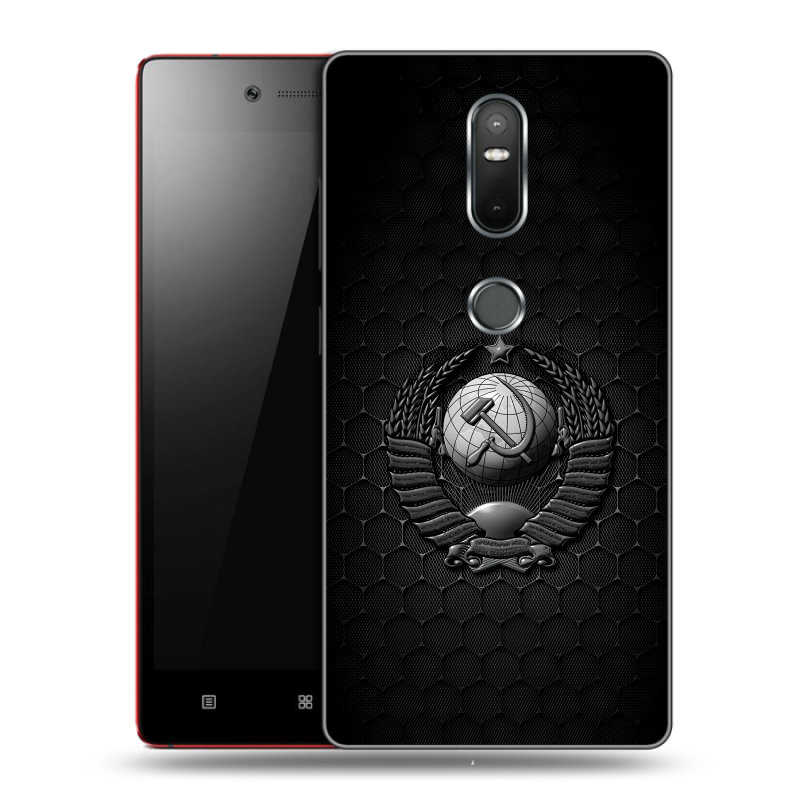 Силиконовый чехол на Lenovo Phab 2 Plus с принтом Герб Флаг СССР Силиконовый чехол на Lenovo Phab 2 Plus с принтом Герб Флаг СССР