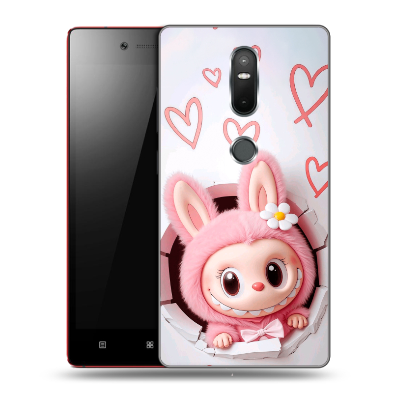 Силиконовый чехол на Lenovo Phab 2 Plus с принтом Labubu Лабубу Силиконовый чехол на Lenovo Phab 2 Plus с принтом Labubu Лабубу
