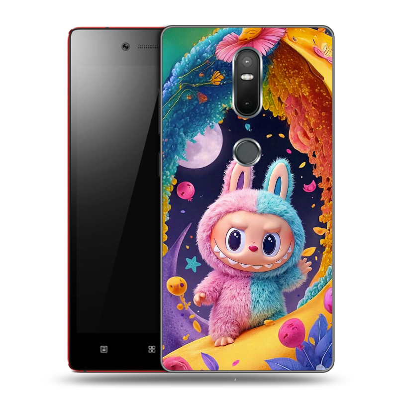 Пластиковый чехол на Lenovo Phab 2 Plus с принтом Labubu Лабубу Пластиковый чехол на Lenovo Phab 2 Plus с принтом Labubu Лабубу