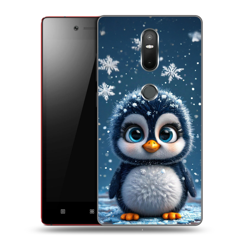 Силиконовый чехол на Lenovo Phab 2 Plus с принтом Новый год Силиконовый чехол на Lenovo Phab 2 Plus с принтом Новый год