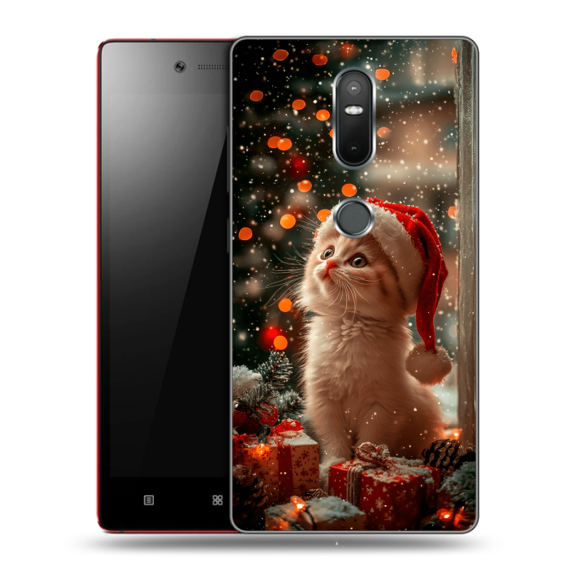 Силиконовый чехол на Lenovo Phab 2 Plus с принтом Новый год Силиконовый чехол на Lenovo Phab 2 Plus с принтом Новый год