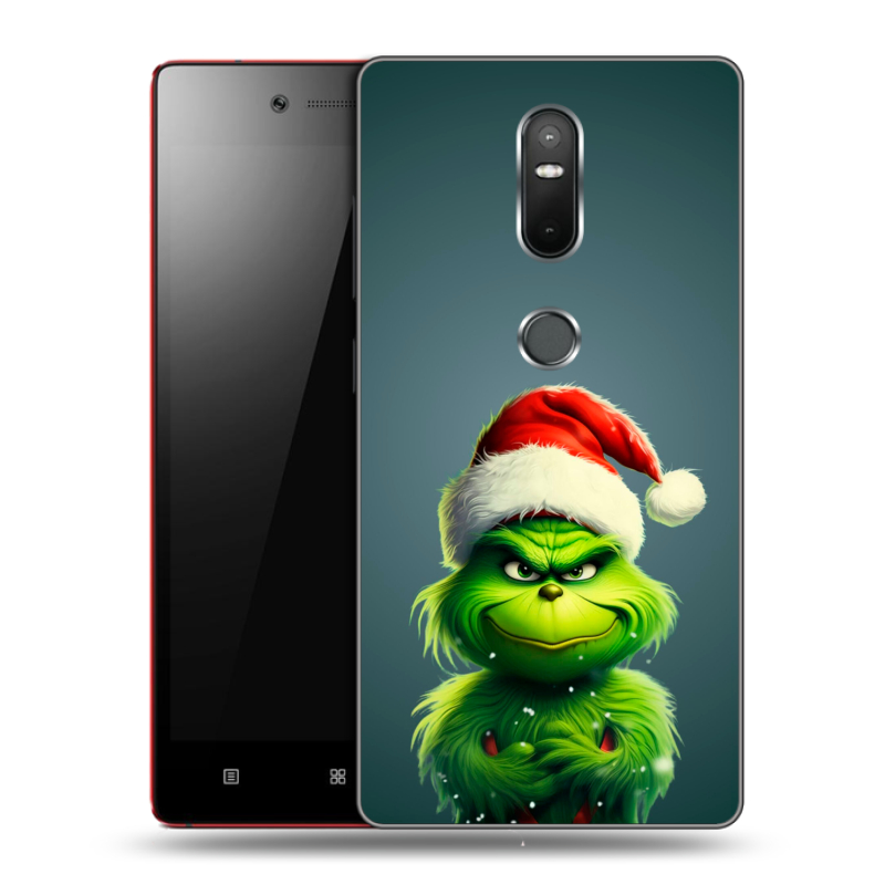 Силиконовый чехол на Lenovo Phab 2 Plus с принтом Новый год Силиконовый чехол на Lenovo Phab 2 Plus с принтом Новый год