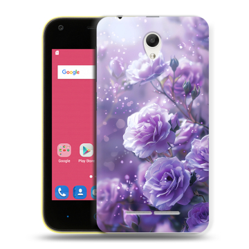 Силиконовый чехол на ZTE Blade L110 с принтом Розы цветы