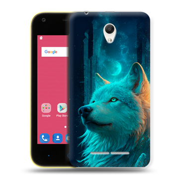 Силиконовый чехол на ZTE Blade L110 с принтом бабочки саккура Силиконовый чехол на ZTE Blade L110 с принтом бабочки саккура