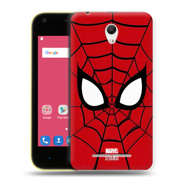 Силиконовый чехол на ZTE Blade L110 с принтом человек паук spiderman
