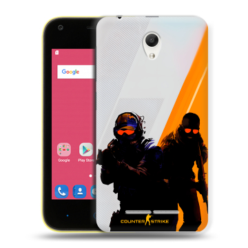 Силиконовый чехол на ZTE Blade L110 с принтом Контер страйк Counter strike Силиконовый чехол на ZTE Blade L110 с принтом Контер страйк Counter strike