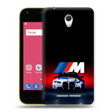 Силиконовый чехол на ZTE Blade L110 с принтом БМВ BMW