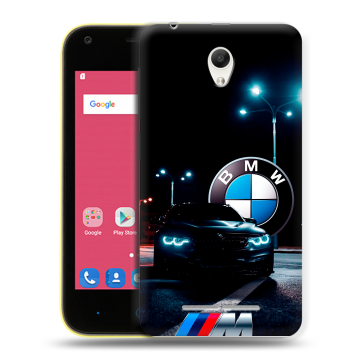 Силиконовый чехол на ZTE Blade L110 с принтом БМВ BMW