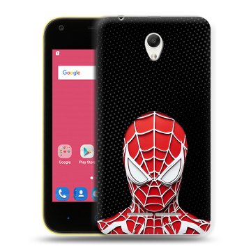 Силиконовый чехол на ZTE Blade L110 с принтом человек паук spiderman Силиконовый чехол на ZTE Blade L110 с принтом человек паук spiderman