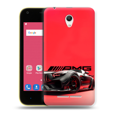 Силиконовый чехол на ZTE Blade L110 с принтом Мерседес Mercedes AMG