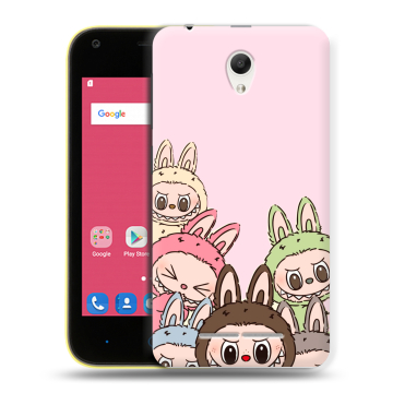 Силиконовый чехол на ZTE Blade L110 с принтом Лабубу
