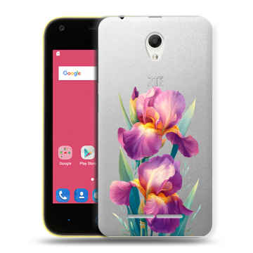 Силиконовый чехол на ZTE Blade L110 с принтом Цветы орхидеи
