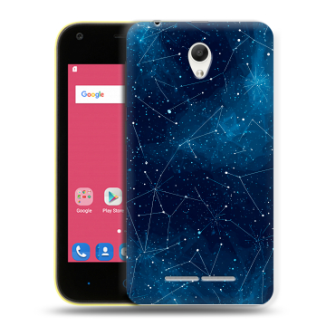 Силиконовый чехол на ZTE Blade L110 с принтом Космос звезды
