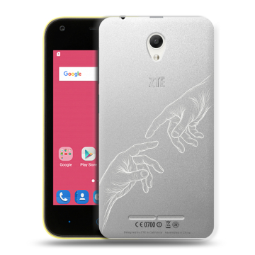 Силиконовый чехол на ZTE Blade L110 с принтом Сотворение мира