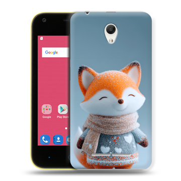 Силиконовый чехол на ZTE Blade L110 с принтом Лиса