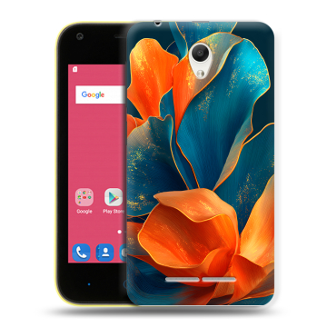 Силиконовый чехол на ZTE Blade L110 с принтом Цветы