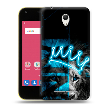 Силиконовый чехол на ZTE Blade L110 с принтом Король лев