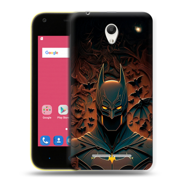 Силиконовый чехол на ZTE Blade L110 с принтом Batman Бэтмен