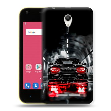 Силиконовый чехол на ZTE Blade L110 с принтом BMW БМВ