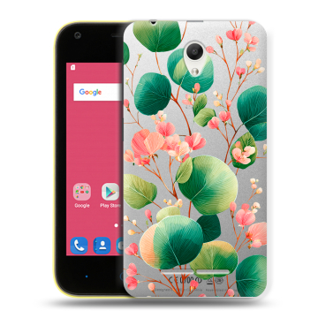 Силиконовый чехол на ZTE Blade L110 с принтом женский