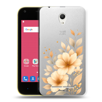 Силиконовый чехол на ZTE Blade L110 с принтом для девушки