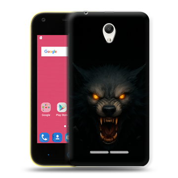Силиконовый чехол на ZTE Blade L110 с принтом Волк
