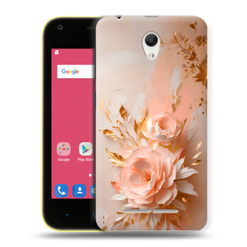 Силиконовый чехол на ZTE Blade L110 с принтом женский