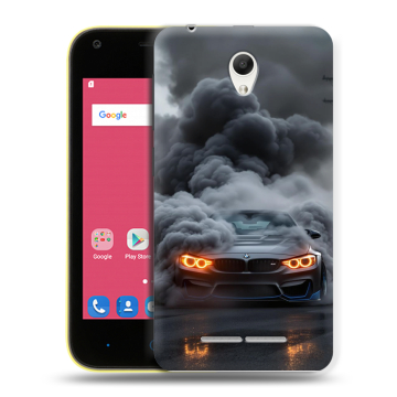 Силиконовый чехол на ZTE Blade L110 с принтом BMW БМВ