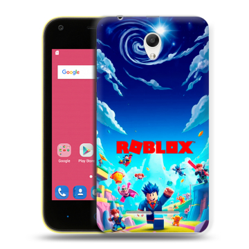 Силиконовый чехол на ZTE Blade L110 с принтом Roblox Роблокс Силиконовый чехол на ZTE Blade L110 с принтом Roblox Роблокс