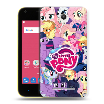 Силиконовый чехол на ZTE Blade L110 с принтом My little pony Дружба чудо