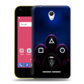 Силиконовый чехол на ZTE Blade L110 с принтом Игра Кальмара