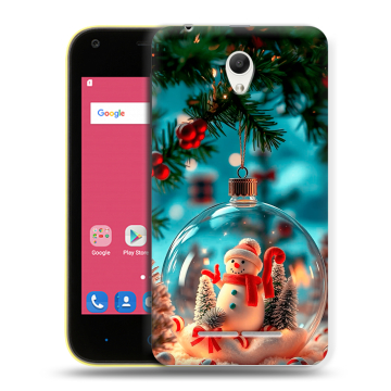 Силиконовый чехол на ZTE Blade L110 с принтом Новый год