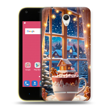 Силиконовый чехол на ZTE Blade L110 с принтом Новый год