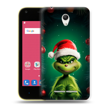 Силиконовый чехол на ZTE Blade L110 с принтом Гринч Новый год Рождество