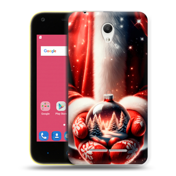 Силиконовый чехол на ZTE Blade L110 с принтом Новый год