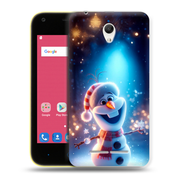 Силиконовый чехол на ZTE Blade L110 с принтом Новый год