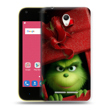 Силиконовый чехол на ZTE Blade L110 с принтом Новый год