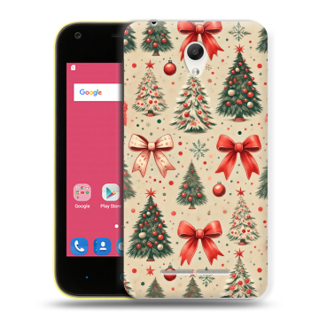 Силиконовый чехол на ZTE Blade L110 с принтом Новый год