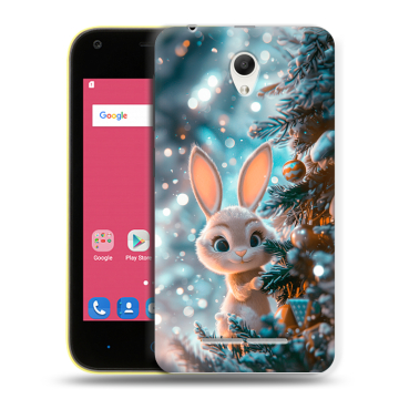 Силиконовый чехол на ZTE Blade L110 с принтом Новый год
