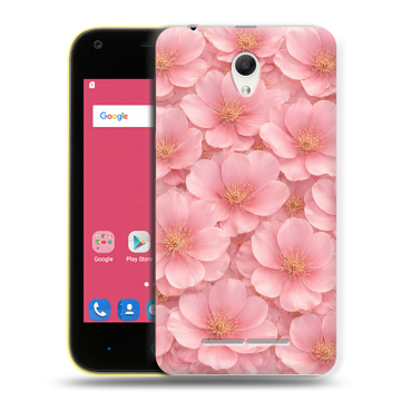 Силиконовый чехол на ZTE Blade L110 с принтом женский