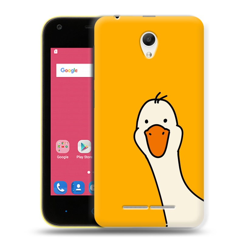 Силиконовый чехол на ZTE Blade L110 с принтом Утка Силиконовый чехол на ZTE Blade L110 с принтом Утка