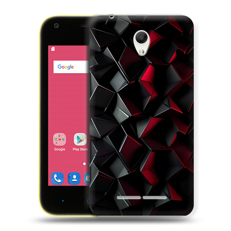 Силиконовый чехол на ZTE Blade L110 с принтом Абстракция Силиконовый чехол на ZTE Blade L110 с принтом Абстракция
