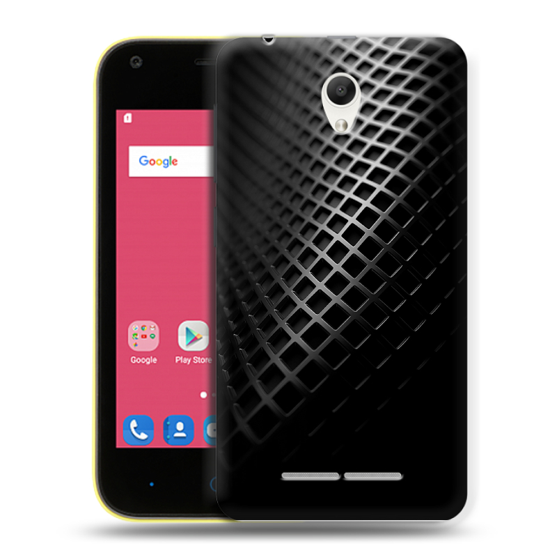 Силиконовый чехол на ZTE Blade L110 с принтом Текстура металла Силиконовый чехол на ZTE Blade L110 с принтом Текстура металла
