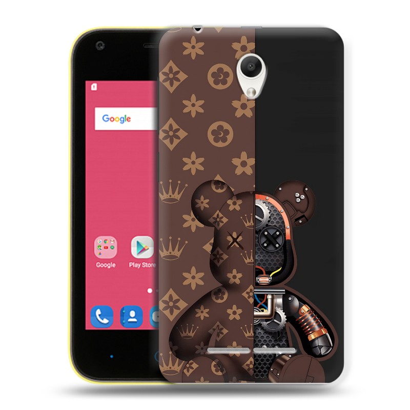 Силиконовый чехол на ZTE Blade L110 с принтом Луи робот Силиконовый чехол на ZTE Blade L110 с принтом Луи робот