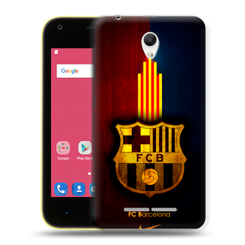 Силиконовый чехол на ZTE Blade L110 с принтом Барселона Barcelona Силиконовый чехол на ZTE Blade L110 с принтом Барселона Barcelona